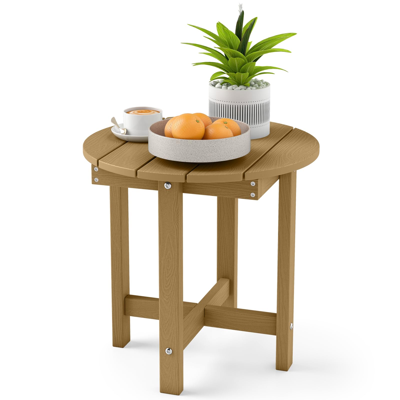 Tangkula Outdoor Side Table HIPS Adirondack Side Table(1/2)